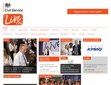 Tablet Screenshot of civilservicelive.com
